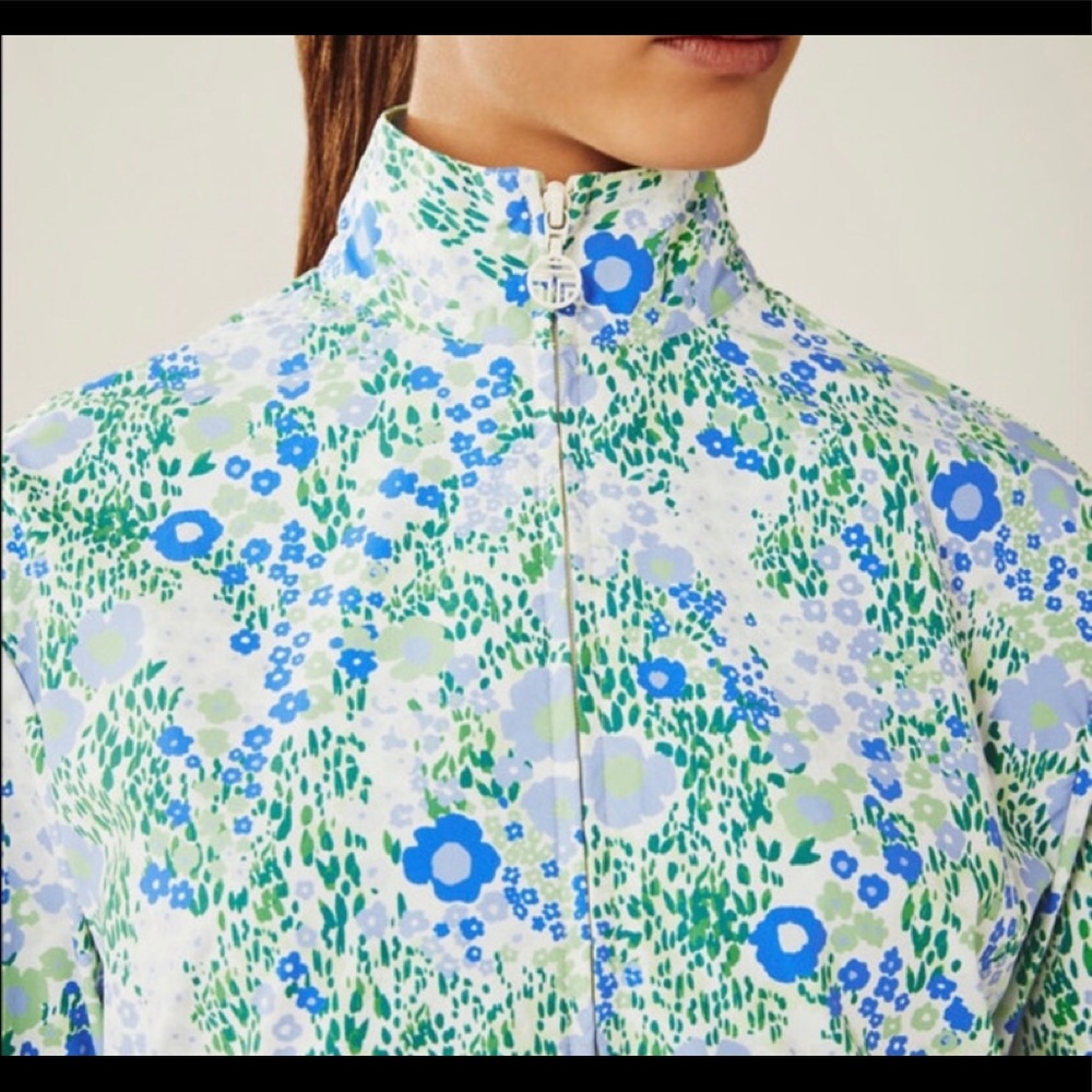 Tory Burch Sport Ace Blue Packable Jacket- Size XS